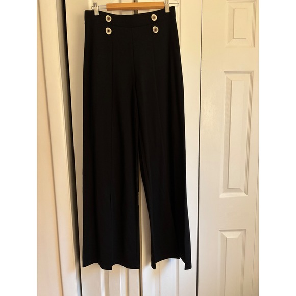 Patrizia Luca Wide-Leg Pants – Size Medium – NWT – Black – MSRP $138 - Picture 4 of 8